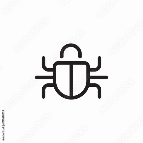 bug virus icon sign vector
