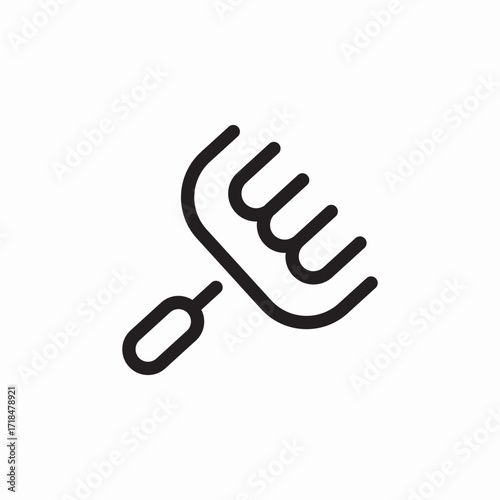 comb hair icon sign vector
