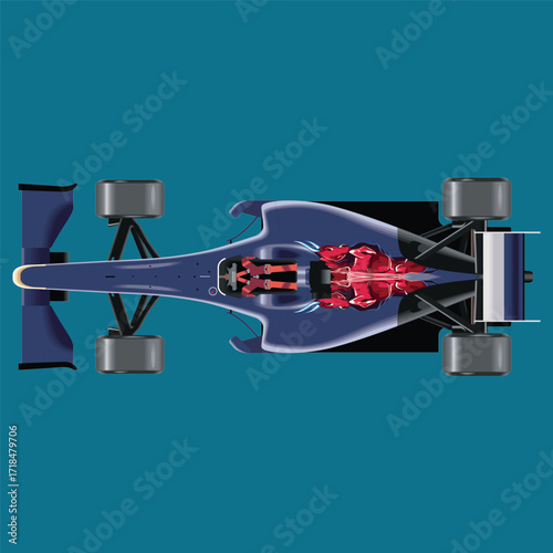 ilustrasi mobil sport super cepat