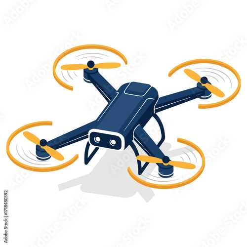 Modern drone technology for aerial photography and videography.