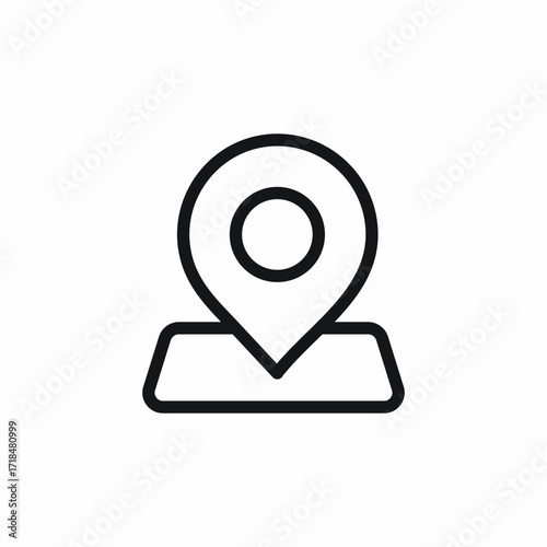 location pin place icon sign vector
