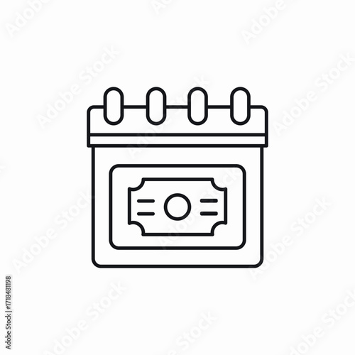 salary day icon sign vector