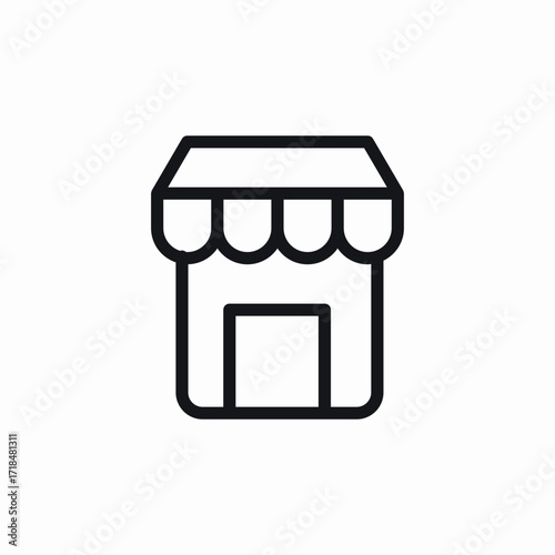 shop store icon sign vector