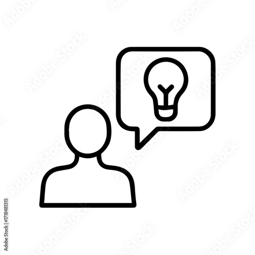 Idea Discussion icon vector