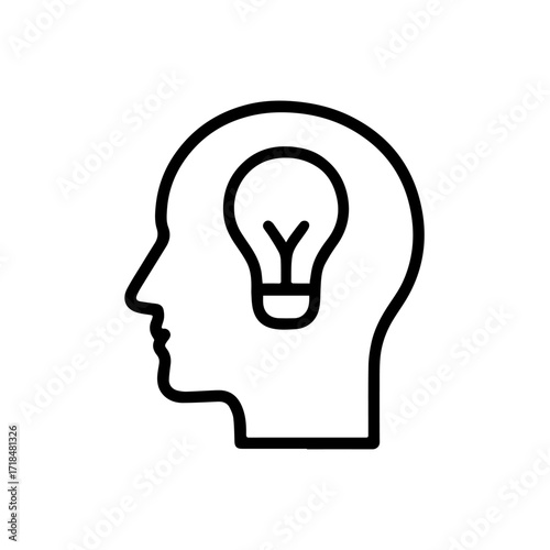 Idea Thinking icon vector