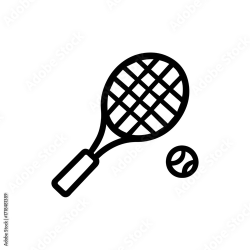 Tennis Racket icon vector