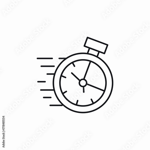 stopwatch timer icon sign vector