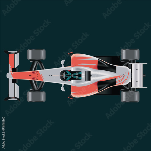 ilustrasi mobil sport super cepat