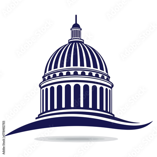 United States Capitol Building Iconic Architecture Design.