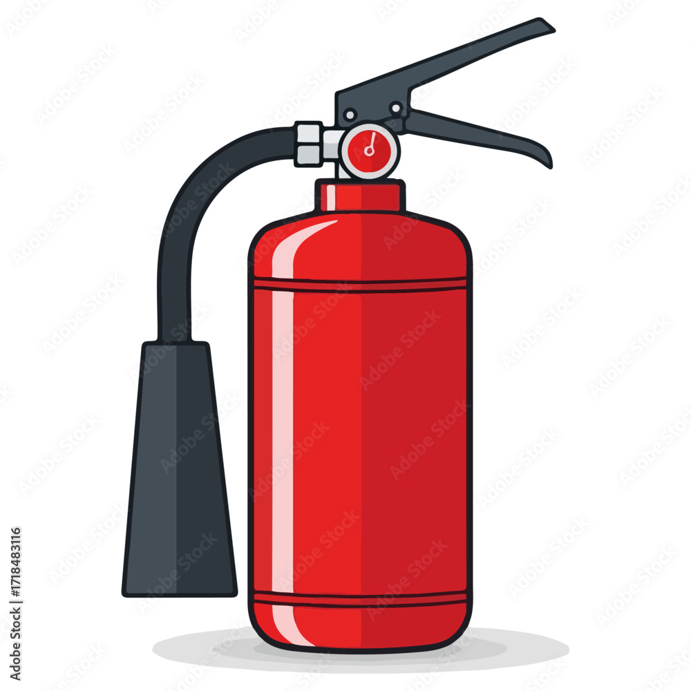 Obraz premium Fire extinguisher ready to use for safety and protection.