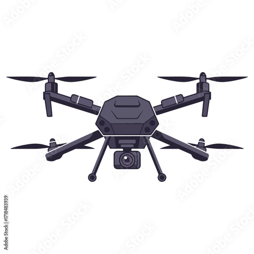 Professional aerial drone with camera for photography and videography.