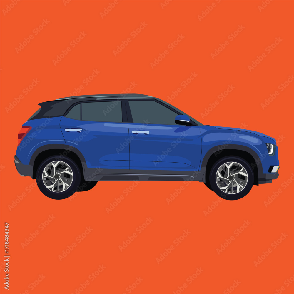 Obraz premium ilustrasi mobil sport super cepat