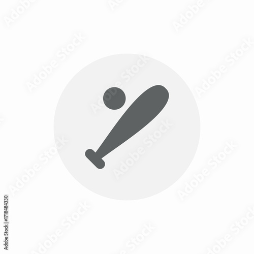 bat baseball icon sign vector