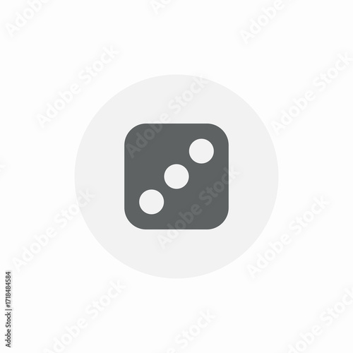 dice game icon sign vector