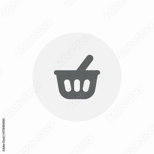 online shopping basket icon sign vector
