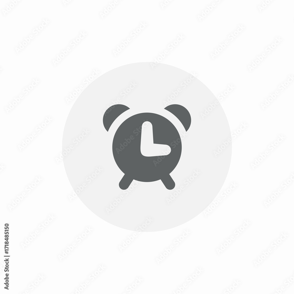 Obraz premium ring clock icon sign vector