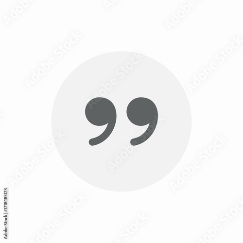quote marks icon sign vector
