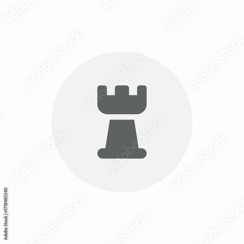 tower figure icon sign vector