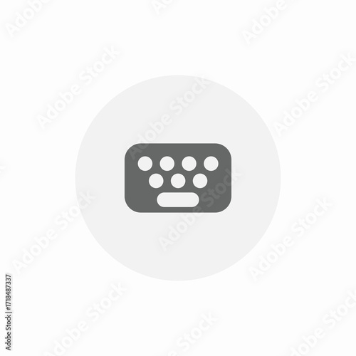 compact keyboard icon sign vector