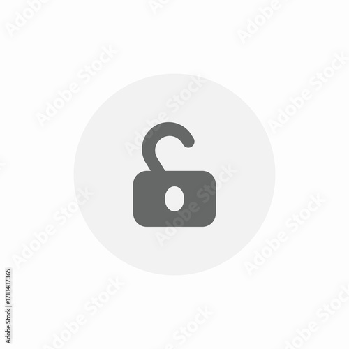 defence unlock icon sign vector
