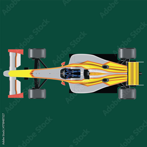 ilustrasi mobil sport super cepat