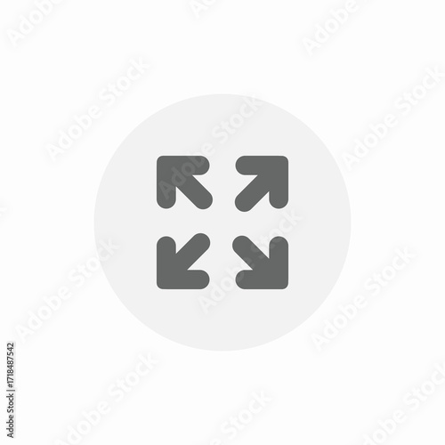 full screen maximum icon sign vector