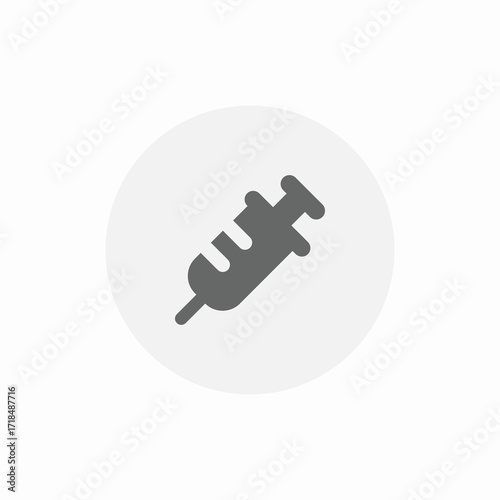 inject needle icon sign vector