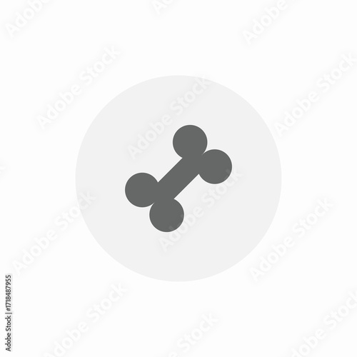 meat bone icon sign vector