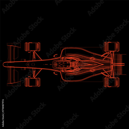 ilustrasi mobil sport super cepat