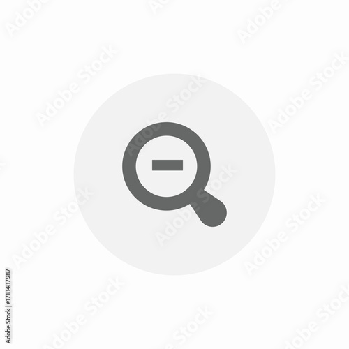 minus glass icon sign vector
