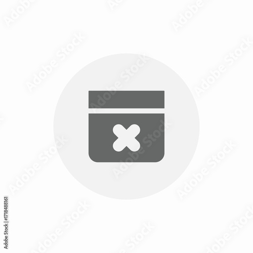 remove organized shelf icon sign vector