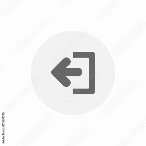 system user logout icon sign vector