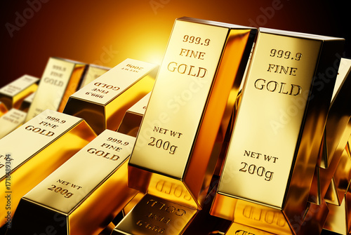 Gold backdrop. Aurum metal ...
