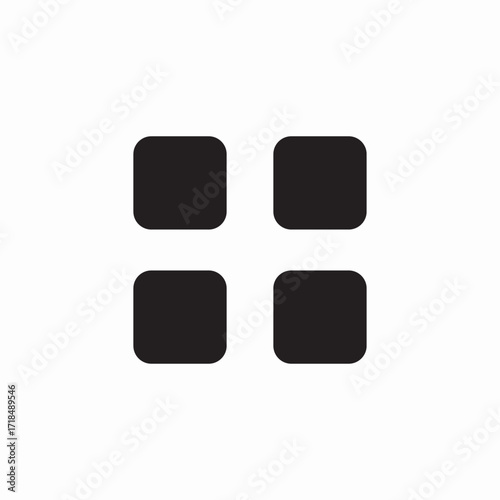 application menu icon sign vector