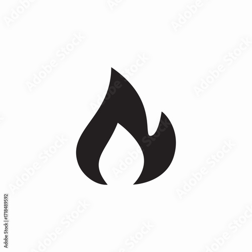 burning fire icon sign vector