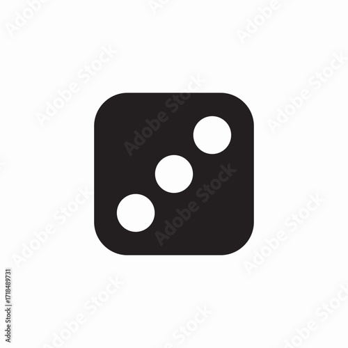 dice cube icon sign vector