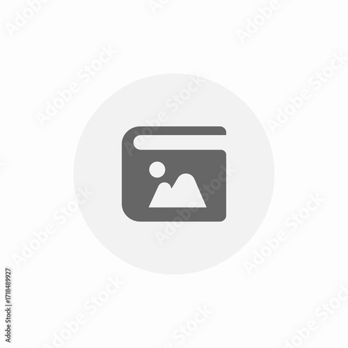 image memory album icon sign vector
