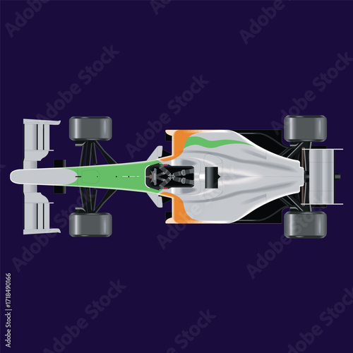 ilustrasi mobil sport super cepat