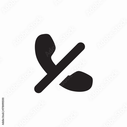 silent call settings icon sign vector