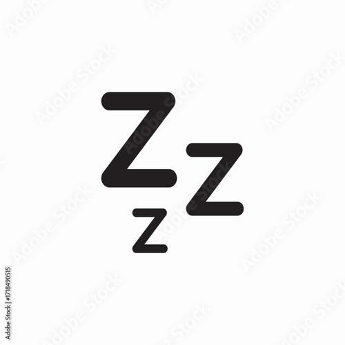 sleep time icon sign vector