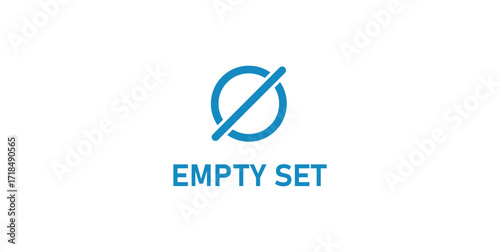 Empty Set Logo in Mathematics.