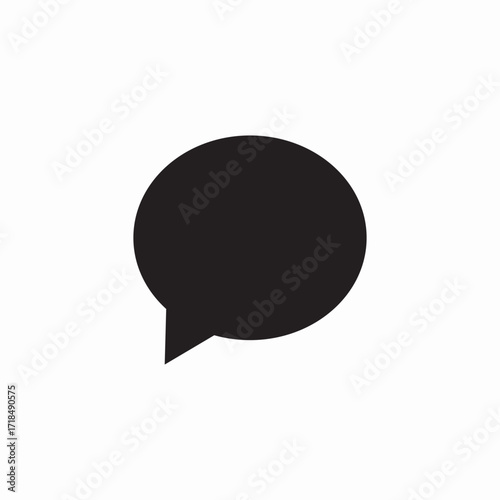 speech message icon sign vector