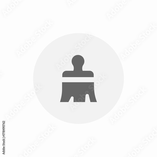 wall painting wide brush icon sign vector