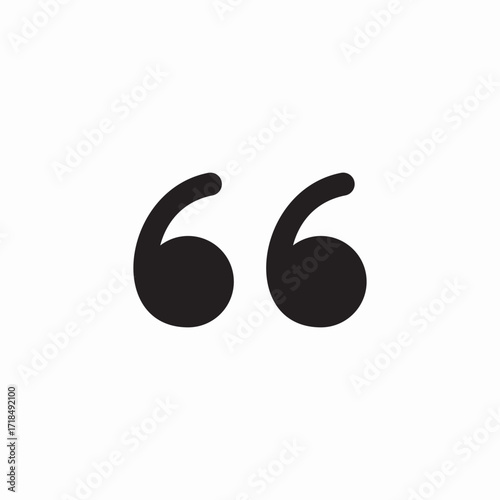 quote sentence icon sign vector