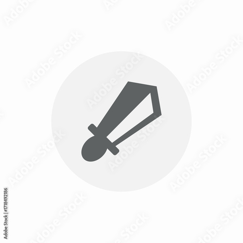 sharp sword icon sign vector