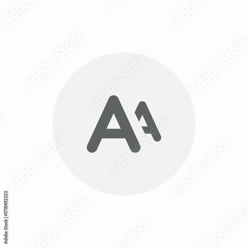 text settings icon sign vector