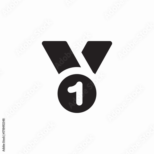 winning medal icon sign vector