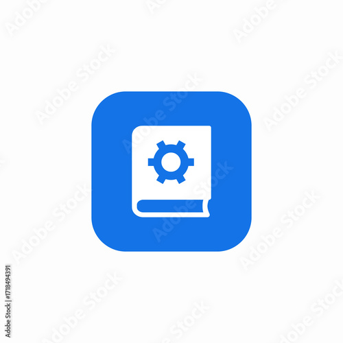 building manual icon sign vector