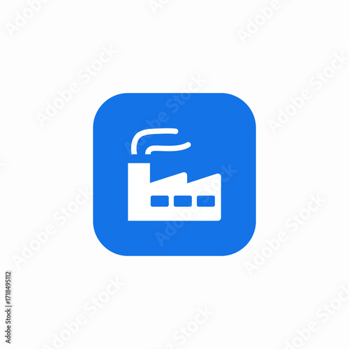 manufacture factory icon sign vector