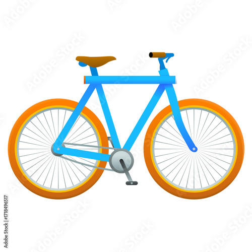 bicycle icon on white background